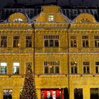 Гирлянда светодиодная декоративная ARD-CURTAIN-CLASSIC-2000х3000-CLEAR-760LED Warm (230V, 60W) (ARDCL, IP65) Arlight 024857