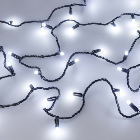 Гирлянда светодиодная декоративная ARD-STRING-CLASSIC-10000-BLACK-100LED-MILK-STD White (230V, 7W) (ARDCL, IP65) Arlight 031206
