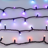 Гирлянда светодиодная декоративная ARD-STRING-PRO-10000-BLACK-100LED-LIVE RGB-DMX (24V, 10W) (ARDCL, IP65) Arlight 031750