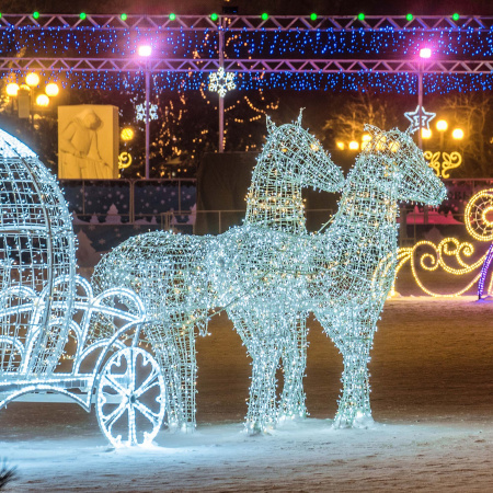 Гирлянда светодиодная декоративная ARD-STRING-CLASSIC-10000-WHITE-100LED-STD WHITE (230V, 7W) (ARDCL, IP65) Arlight 025811