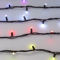 Гирлянда светодиодная декоративная ARD-STRING-PRO-10000-BLACK-100LED-MILK-LIVE RGB-DMX (24V, 10W) (ARDCL, IP65) Arlight 031754