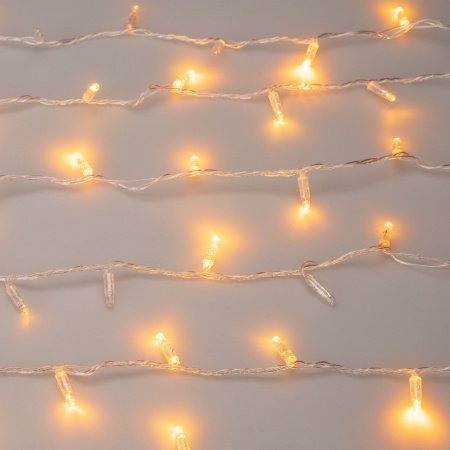 Гирлянда светодиодная декоративная ARD-STRING-CLASSIC-1000-CLEAR-100LED-PULSE Yellow (230V, 7W) (ARDCL, IP65) Arlight 031642