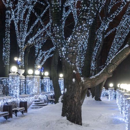 Гирлянда светодиодная декоративная ARD-STRING-CLASSIC-10000-BLACK-100LED-FLASH WHITE (230V, 7W) (ARDCL, IP65) Arlight 025797