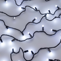 Гирлянда светодиодная декоративная ARD-STRING-CLASSIC-10000-BLACK-100LED-MILK-FLASH White (230V, 7W) (ARDCL, IP65) Arlight 031207