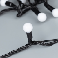 Гирлянда светодиодная декоративная ARD-BALL-CLASSIC-D13-10000-BLACK-100LED WHITE (230V, 7W) (ARDCL, IP65) Arlight 025571