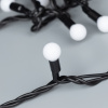Гирлянда светодиодная декоративная ARD-BALL-CLASSIC-D13-10000-BLACK-100LED WHITE (230V, 7W) (ARDCL, IP65) Arlight 025571