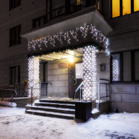 Гирлянда светодиодная декоративная ARD-EDGE-PRO-4000х600-BLACK-128LED-FLASH WHITE (230V, 8W) (ARDCL, IP65) Arlight 026024