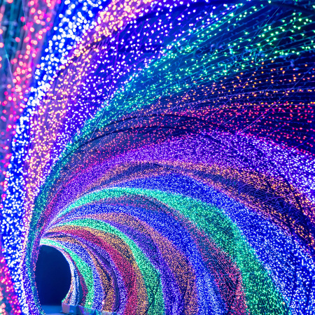 Гирлянда светодиодная декоративная ARD-STRING-CLASSIC-10000-BLACK-100LED-FLASH PINK (230V, 7W) (ARDCL, IP65) Arlight 025807