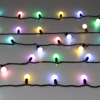 Гирлянда светодиодная декоративная ARD-BALL-CLASSIC-D23-10000-BLACK-80LED RGB (230V, 3.5W) (ARDCL, IP65) Arlight 025619