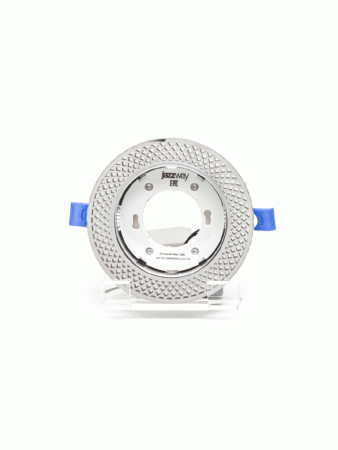 5020177 Светильник светодиодный ДВО-15W встраиваемый под лампу GX53 декоративный с доп. подсветкой MN23 хром без лампы JazzWay 