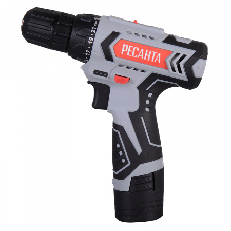 75/14/2 Дрель-шуруповерт аккумуляторная ДА-12-2ЛК Ресанта 