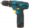 80180 Дрель-Шуруповерт акк. 12.0 В, 0-350/1100 об/мин, 20.0 Нм, 1 (Li-Ion) 1.3 Ач, 1 ч., рез. накл., коробка FIT 