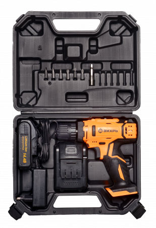 72/14/8 Дрель-шуруповерт аккумуляторная ДА-14.4Л-2К (2.0 А/ч) Вихрь 