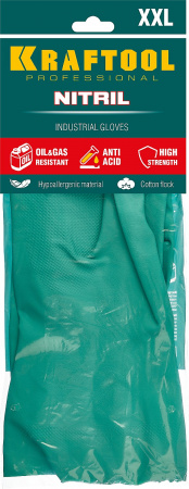 Маслобензостойкие перчатки Nitril р. XXL нитриловые индустриальные KRAFTOOL 11280-XXL_z01