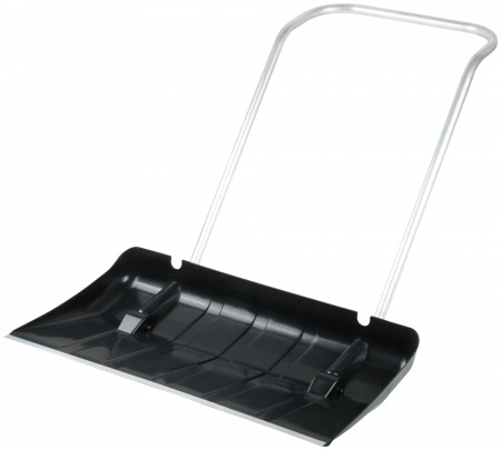 Скрепер для уборки снега на колесиках пластиковый, металлическая ручка, Профи 810х430х1220 мм РОС 68136