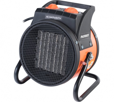 633307206 Тепловентилятор электрический на 2.0 кВт, 220В  PTR-3S, с терморегулятором, керамическим нагревательным элементом PTC, шнур с евровилкой Patriot 