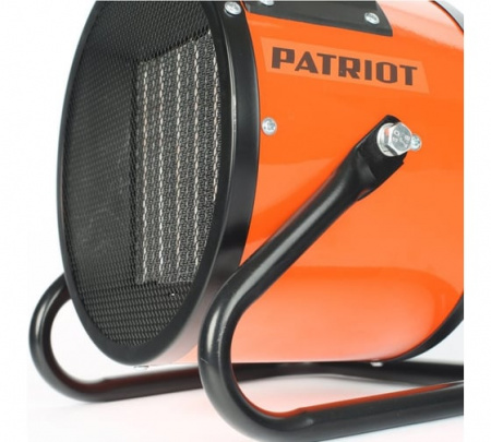 633307207 Тепловентилятор электрический на 3.0 кВт, напряжением 220В PTR-5S, с терморегулятором, керамическим нагревательным элементом PTC, шнур с евровилкой Patriot 