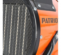 Тепловентилятор электрический на 3.0 кВт, напряжением 220В PTR-5S, с терморегулятором, керамическим нагревательным элементом PTC, шнур с евровилкой Patriot 633307207