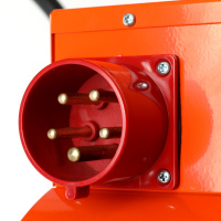 Тепловентилятор электрический на 30 кВт, 380В PT-R-30, с терморегулятором, нержавеющим ТЭНом,  с кабельным вводом Patriot 633307290