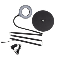 Торшер ULM-T610 7W/4500K/DIM BLACK напольный светодиодный 7W с регулировкой наклона Сенсорный выключатель Диммер Черный ТМ Uniel UL-00010177