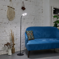 Торшер ULM-T610 7W/4500K/DIM BLACK напольный светодиодный 7W с регулировкой наклона Сенсорный выключатель Диммер Черный ТМ Uniel UL-00010177