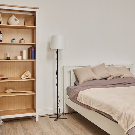 Торшер UML-T510 E27 BLACK/WHITE напольный под лампу Е27 60W Черный/Белый ТМ Uniel UL-00010193