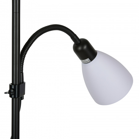 Торшер UML-T520 E27+E14 BLACK/WHITE напольный под лампу Е27 и Е14 2х60W черный/белый Uniel UL-00010194