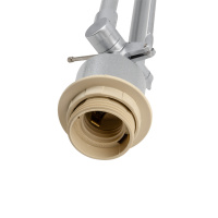 Торшер UML-T500 E27 SILVER/WHITE напольный под лампу Е27 60W с регулировкой наклона Серебристый/Белый ТМ Uniel UL-00010181