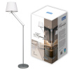Торшер UML-T500 E27 SILVER/WHITE напольный под лампу Е27 60W с регулировкой наклона Серебристый/Белый ТМ Uniel UL-00010181