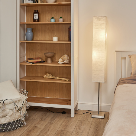 Торшер UML-T400 2хE27 WHITE напольный под две лампы E27 2х60W Механический выключатель Белый ТМ Uniel UL-00010191