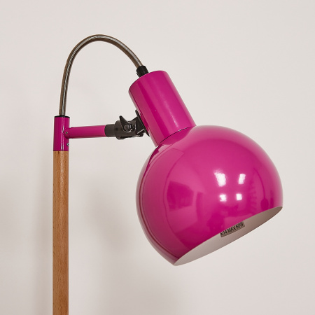 UL-00010184 Торшер UML-T702 E14 PINK напольный под лампу Е14 60W с регулировкой наклона Механический выключатель Розовый ТМ Uniel 