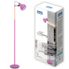 UL-00010184 Торшер UML-T702 E14 PINK напольный под лампу Е14 60W с регулировкой наклона Механический выключатель Розовый ТМ Uniel 