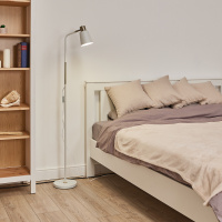 Торшер UML-T700 E27 WHITE напольный под лампу Е27 60W с регулировкой наклона Механический выключатель Белый ТМ Uniel UL-00010186