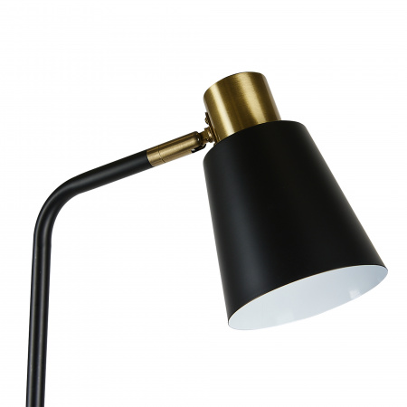 UL-00010185 Торшер UML-T700 E27 BLACK напольный под лампу Е27 60W с регулировкой наклона Механический выключатель черный Uniel 