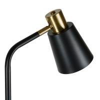 Торшер UML-T700 E27 BLACK напольный под лампу Е27 60W с регулировкой наклона Механический выключатель черный Uniel UL-00010185