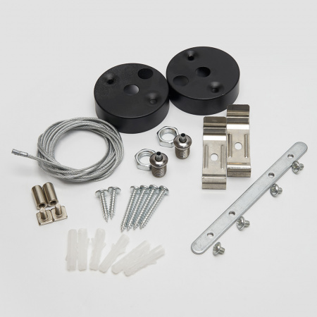 Светильник светодиодный ДПО-18вт 4000К 1800Лм линейный рассеиватель матовый в алюминиевом корпусе черный FERON AL4020 48215