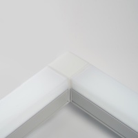 Светильник светодиодный ДПО-36вт 6500К 3600Лм линейный рассеиватель матовый в алюминиевом корпусе белый FERON AL4020 41337