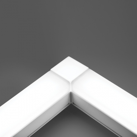 Светильник светодиодный ДПО-36вт 6500К 3600Лм линейный рассеиватель матовый в алюминиевом корпусе белый FERON AL4020 41337