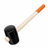 Киянка резиновая, 450 г, черная резина, деревянная рукоятка Sparta 111505