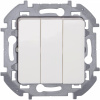 Выключатель трёхклавишный Inspiria 10АХ 250В винтовые зажимы - белый Legrand/Daccord 673540