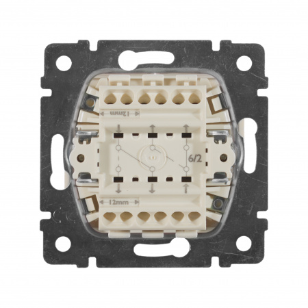 VALENA Переключатель двухклавишный на 2 направления в рамку слоновая кость Legrand/Daccord 774308