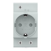 Розетка щитовая на DIN-рейку РДЕ-47 16А (под евро вилку сзаземлением) EKF PROxima RDE4716