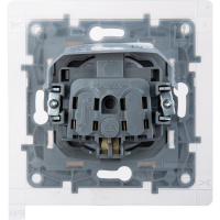 Розетка с заземлением IP44 - Legrand Etika - со шторками с защитной крышкой 16А 250В винтовые зажимы - антрацит Legrand/Daccord 672626