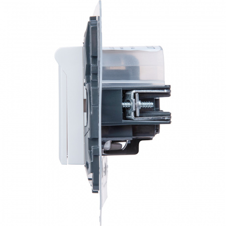 Розетка с заземлением IP44 - Legrand Etika - со шторками с защитной крышкой 16А 250В винтовые зажимы - белая Legrand/Daccord 672226