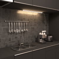 Светильник линейный светодиодный ДБО 12 Вт 1050 лм 4000К AC 220В IP20 865х22х36мм крепления провода и коннекторы входят в комплект TL Black Gauss GAUSS 130511212