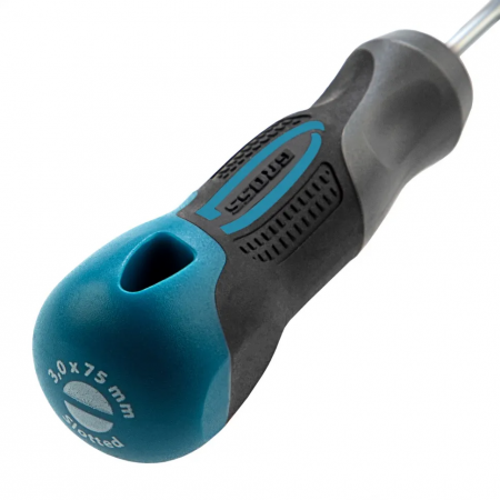 Отвертка, SL3.0х75 мм, S2, 3к рукоятка GROSS 12101