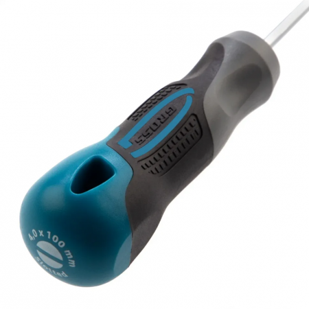 Отвертка, SL4.0х100 мм, S2, 3к рукоятка GROSS 12105