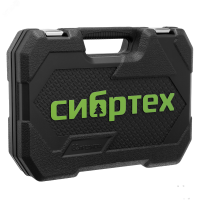 Набор инструментов, 1/2, 1/4, пластиковый кейс, 82 предмета СИБРТЕХ 13391