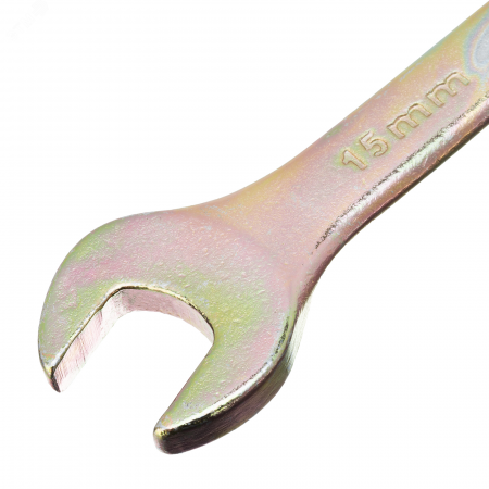 Ключ комбинированный, 15 мм, желтый цинк СИБРТЕХ 14981