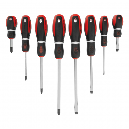 13380 Набор отверток  Era  на полке, 8 шт., PH + SL, CrV, 3к рукоятка Matrix 